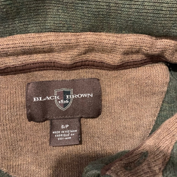Black Brown Shirt S size - Picture 2 of 4